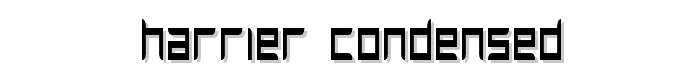 Harrier Condensed font